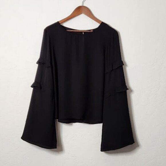 Stetson Women's Sheer Flare Sleeve Blouse Size Large - Picture 1 of 6